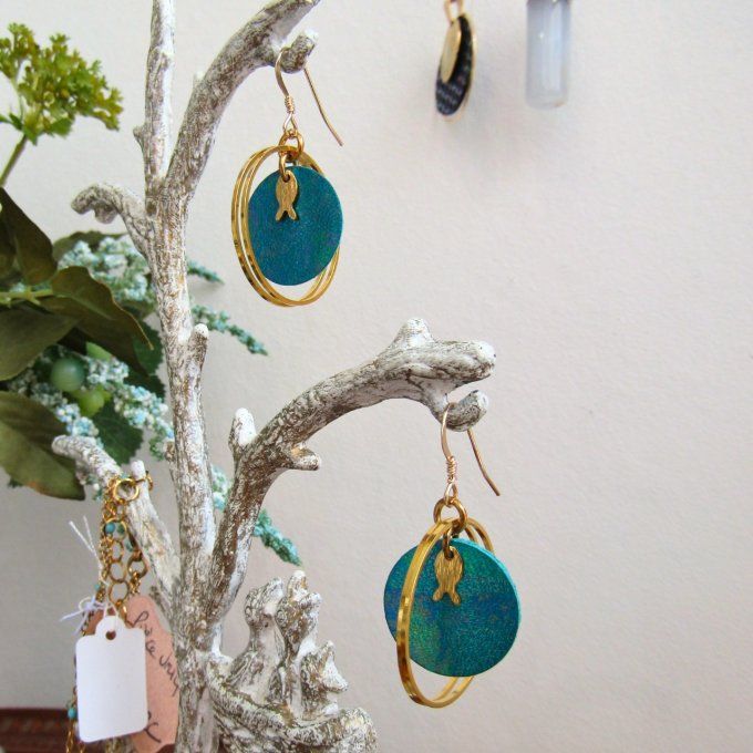 BOUCLES FIRST TURQUOISES