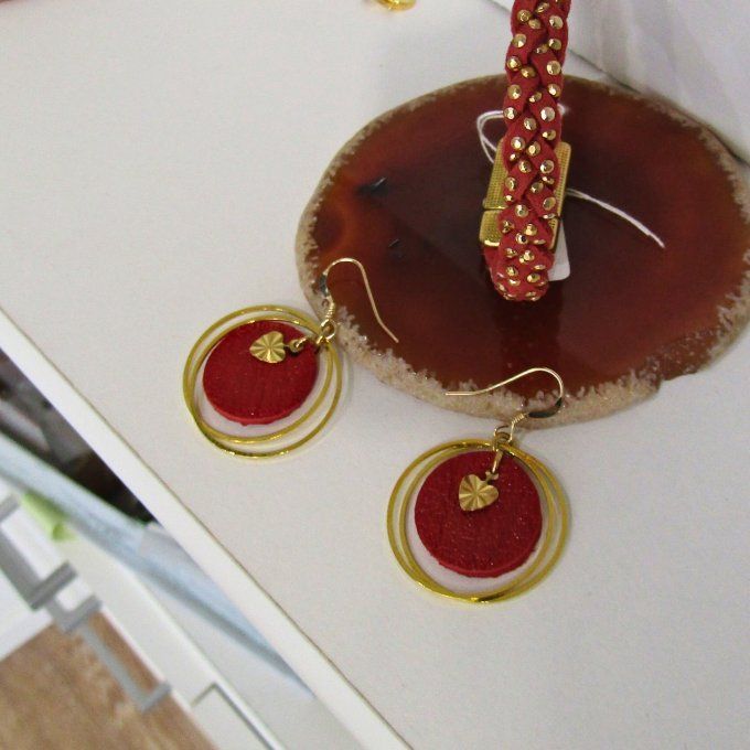 BOUCLES FIRST ROUGES