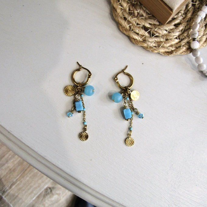 BOUCLES SOLEIL AQUA