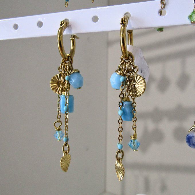 BOUCLES SOLEIL AQUA