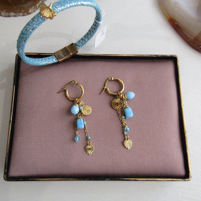 BOUCLES SOLEIL AQUA