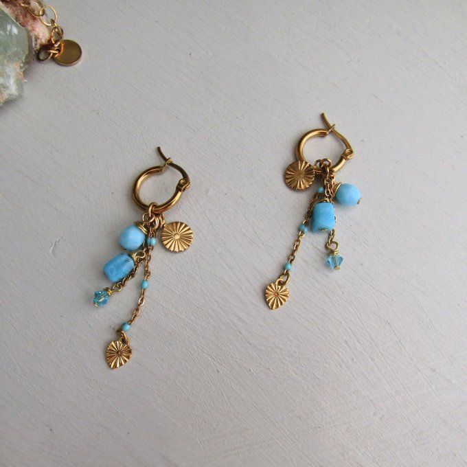 BOUCLES SOLEIL AQUA