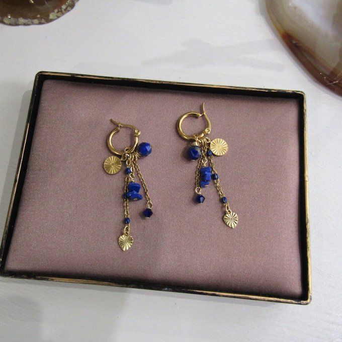 BOUCLES SOLEIL LAPIS