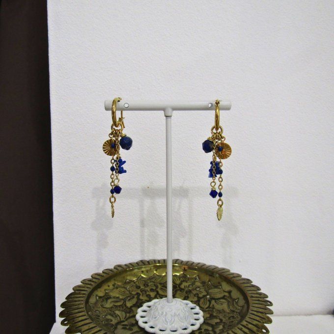 BOUCLES SOLEIL LAPIS
