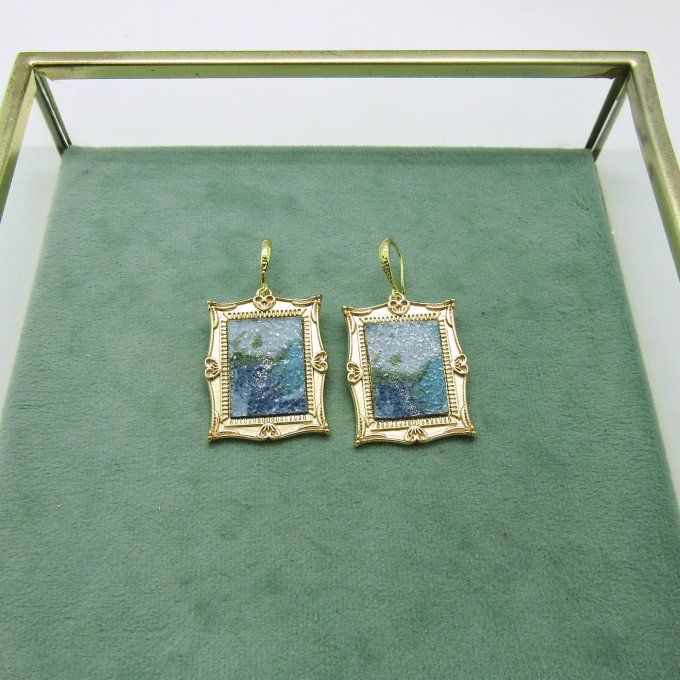 BOUCLES GALERIE BLEU DORE