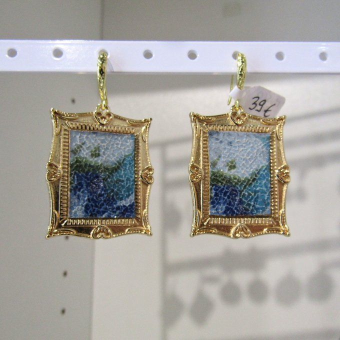BOUCLES GALERIE BLEU DORE