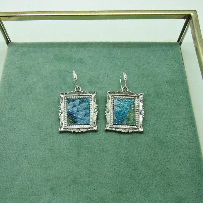 BOUCLES GALERIE BLEU PLATINE