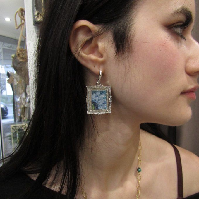 BOUCLES GALERIE BLEU PLATINE