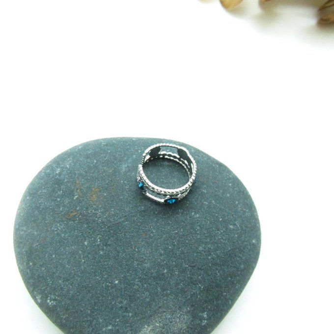 BAGUE GARLAND BLEUE