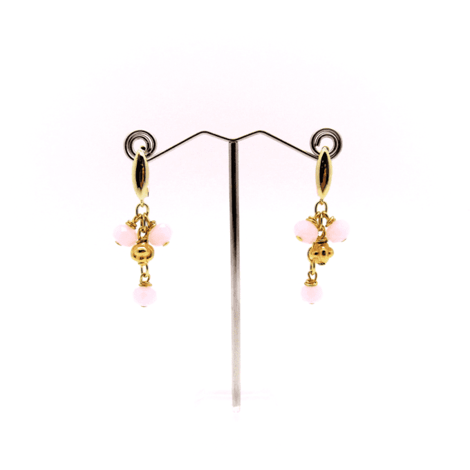 BOUCLES GRAPPE ROSE