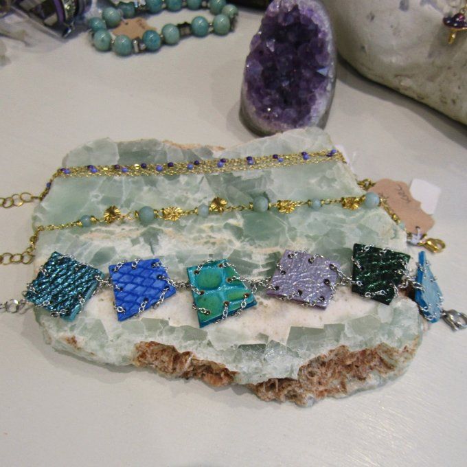 BRACELET HOLI BLEU VERT