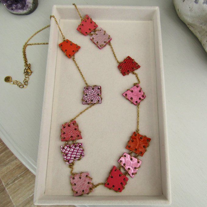 SAUTOIR HOLI ROSE ORANGE