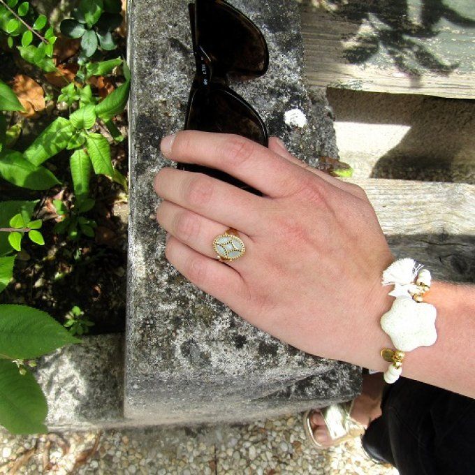 BAGUE SOUVERAINE AMAZONITE