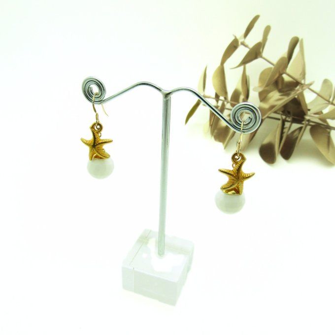 BOUCLES ESTRELLA BLANCHES