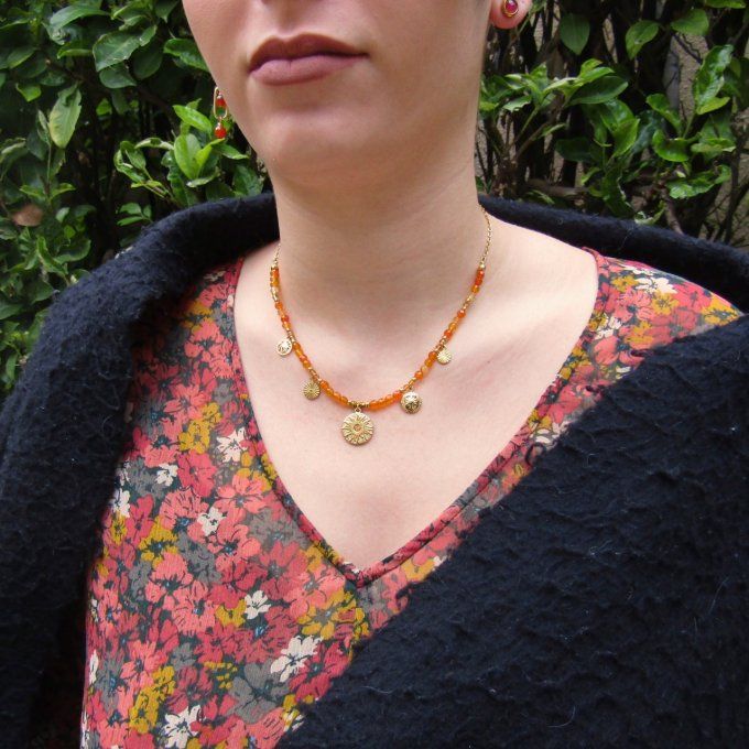 COLLIER AHORA CORNALINE