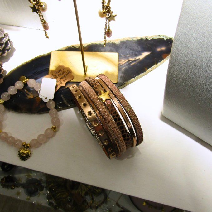 BRACELET PHENIX  ROSE OR ETOILE