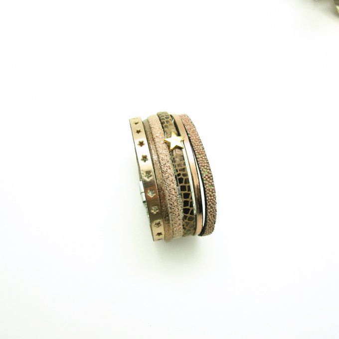 BRACELET PHENIX  ROSE OR ETOILE