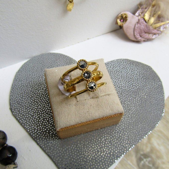 BAGUE TRINITE STELLAIRE