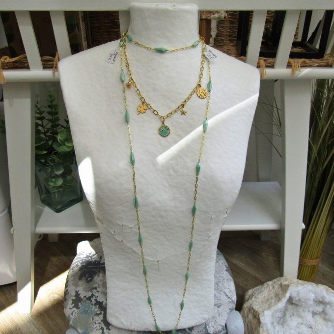 COLLIER FETICHE MENTHE