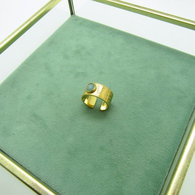 BAGUE LOVE AMAZONITE
