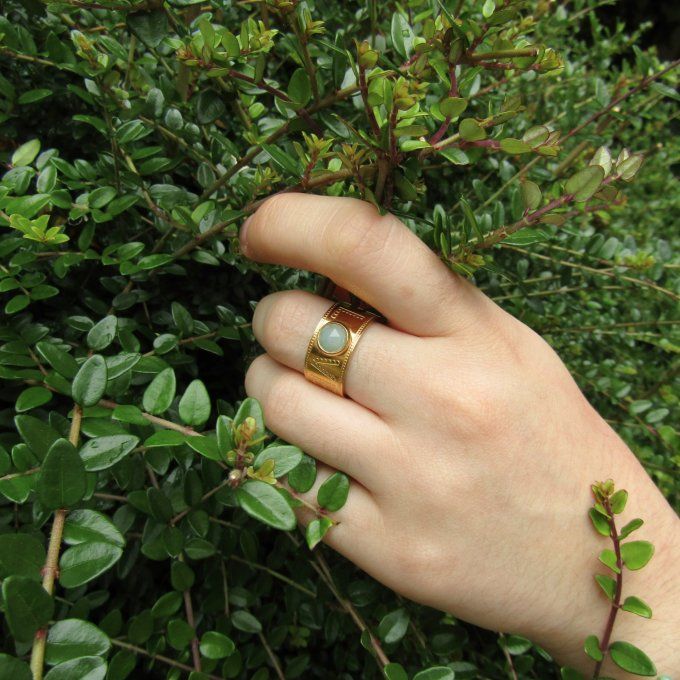 BAGUE LOVE AMAZONITE