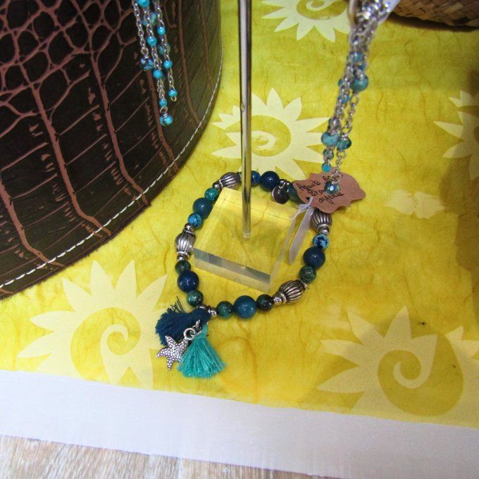 BRACELET LOUISA AZURITE ETOILE