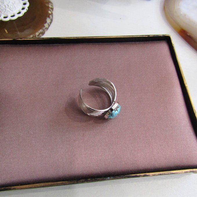 BAGUE BOW TURQUOISE