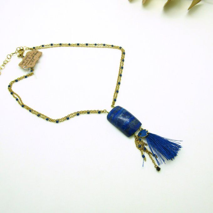 COLLIER LAPIS POISSON