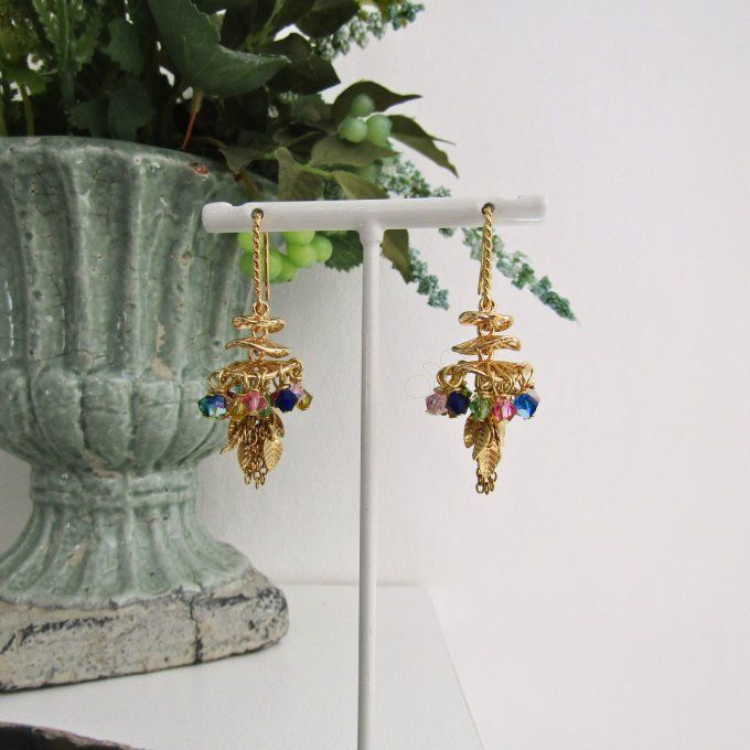 BOUCLES PAGODE ARLEQUIN