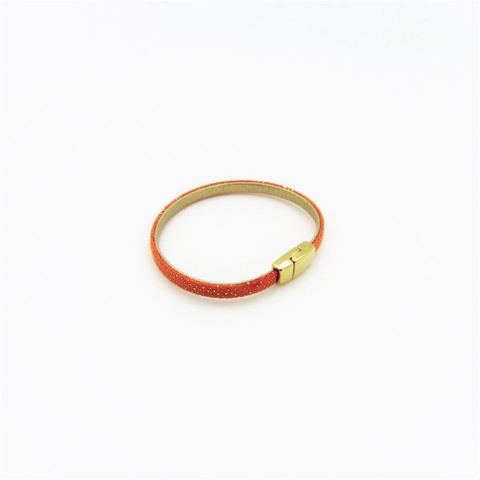 BRACELET ORION SIMPLE ORANGE POIS