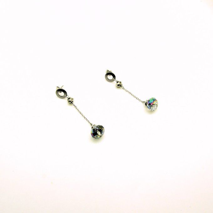 BOUCLES IRIDIA GRIS REFLET