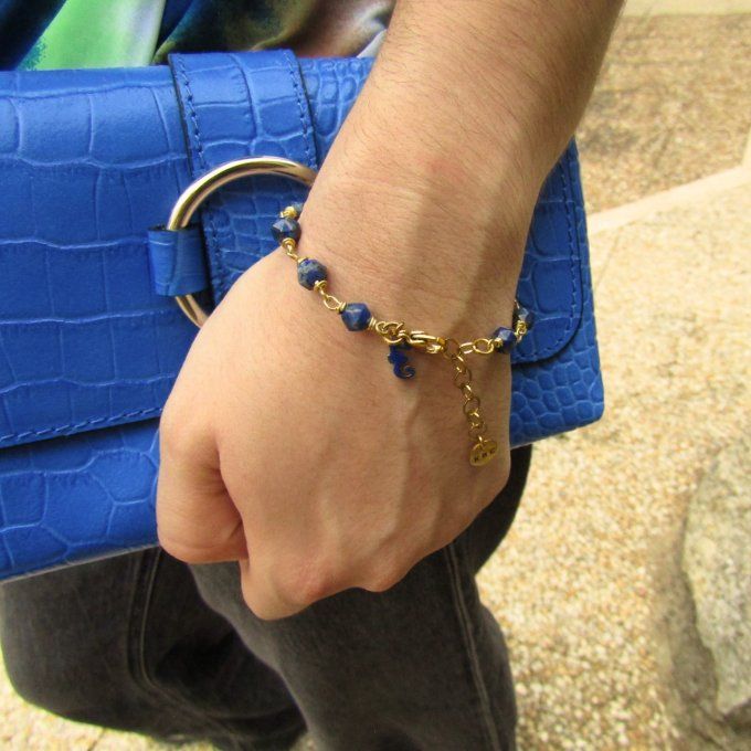 BRACELET LAPIS HYPPOCAMPE
