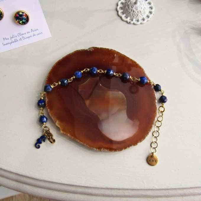 BRACELET LAPIS HYPPOCAMPE