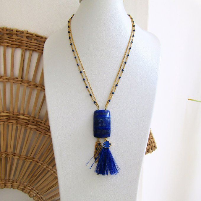 COLLIER LAPIS POISSON