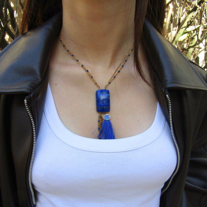 COLLIER LAPIS POISSON