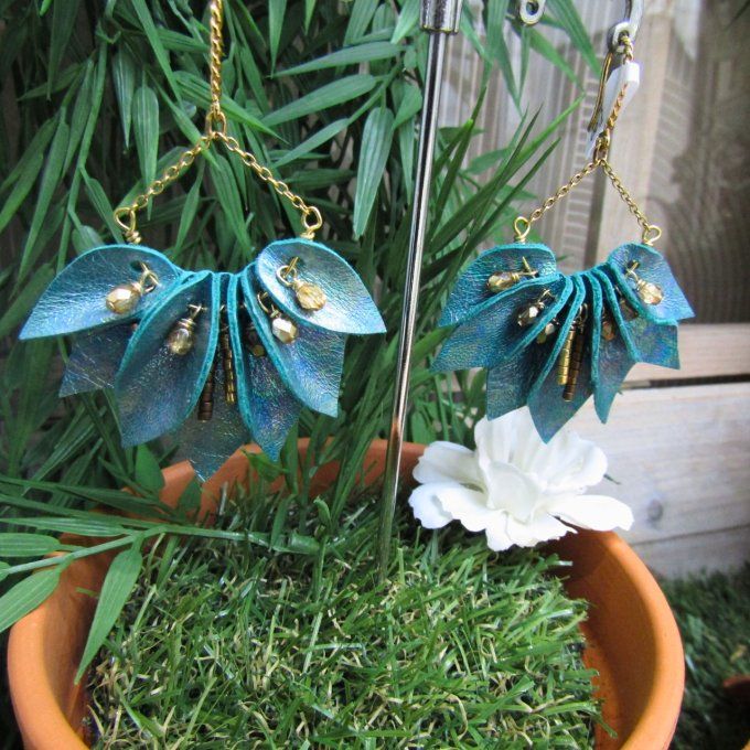 BOUCLES LILLY TURQUOISE
