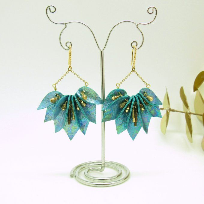 BOUCLES LILLY TURQUOISE