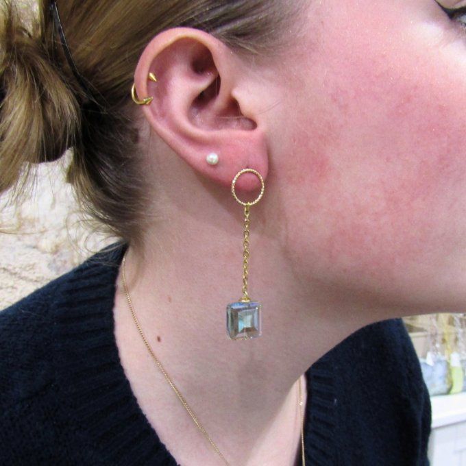 BOUCLES LIME VERT D'EAU 