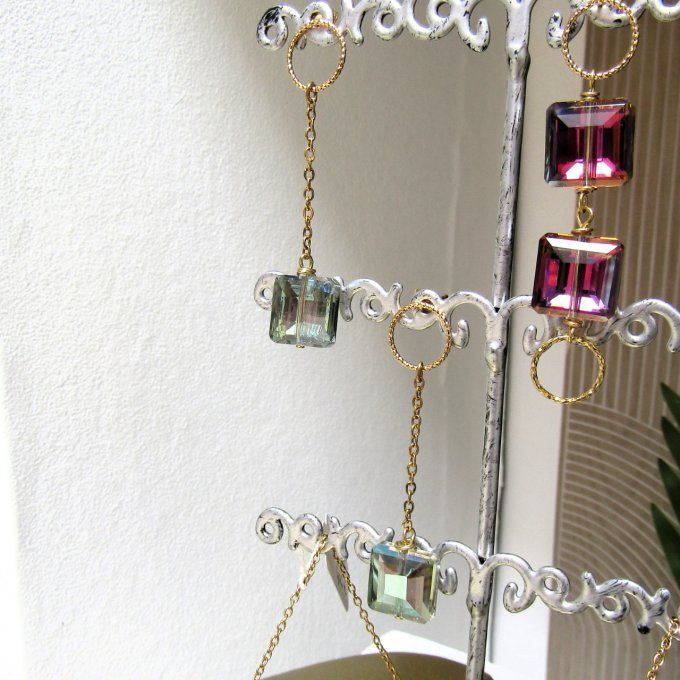 BOUCLES LIME VERT D'EAU 