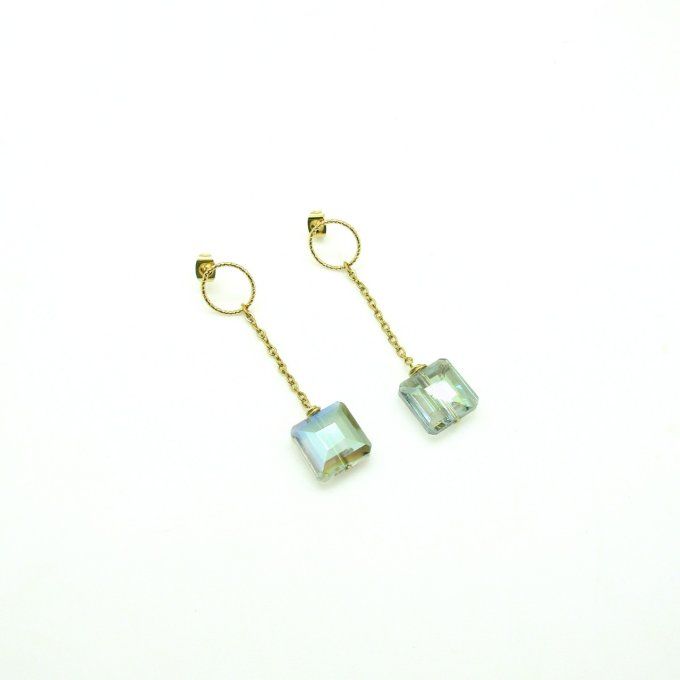 BOUCLES LIME VERT D'EAU 