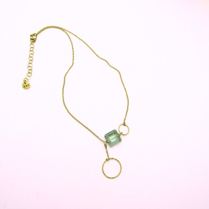 TOUR DE COU LIME VERT D'EAU 