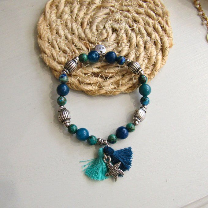 BRACELET LOUISA AZURITE ETOILE