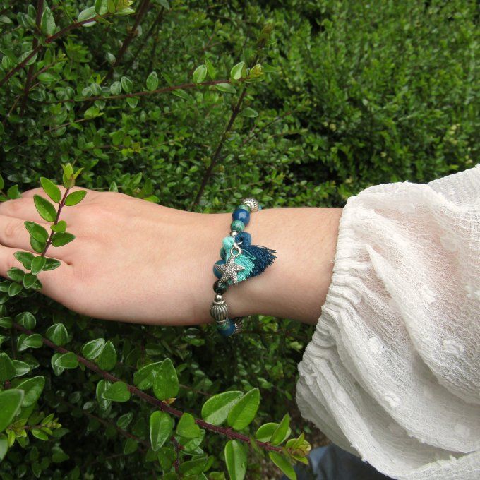BRACELET LOUISA AZURITE ETOILE
