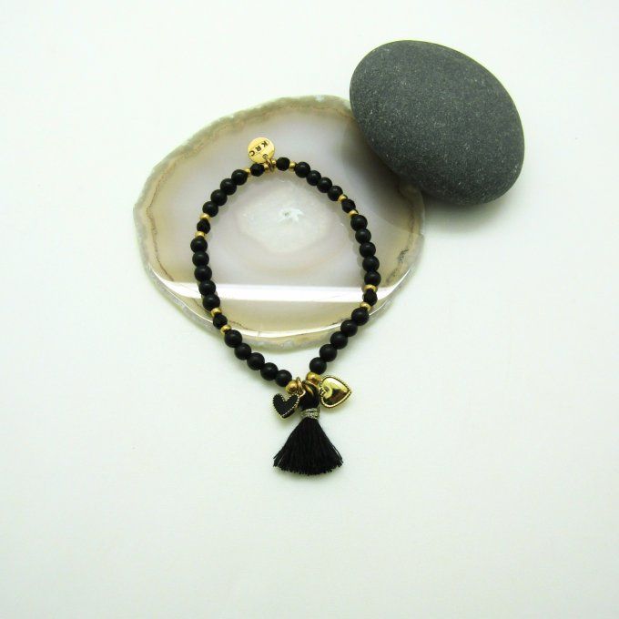 BRACELET COEUR SHUNGITE