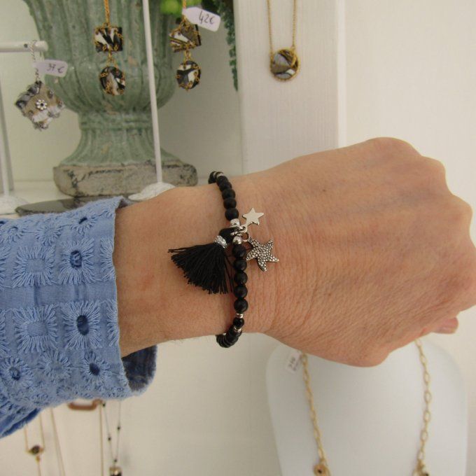 BRACELET ETOILE SHUNGITE 