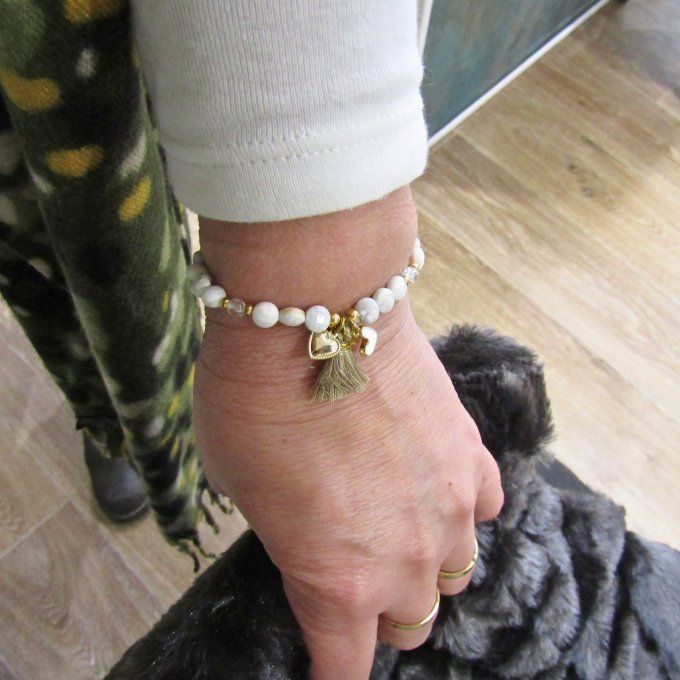 BRACELET LOUISA HOWLITE