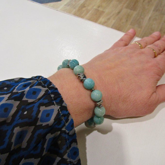BRACELET ELEPHANT AMAZONITE