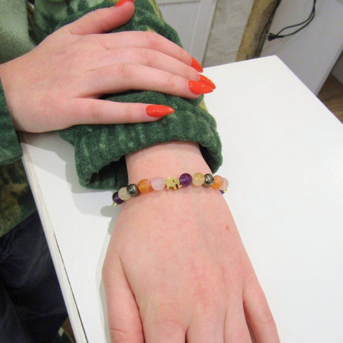 BRACELET ELEPHANT MULTICOLORE