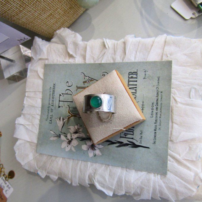 BAGUE LOVE AGATE VERTE