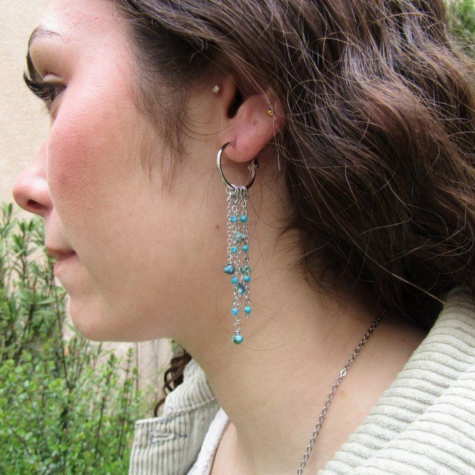 BOUCLES NAUSICAA TURQUOISE